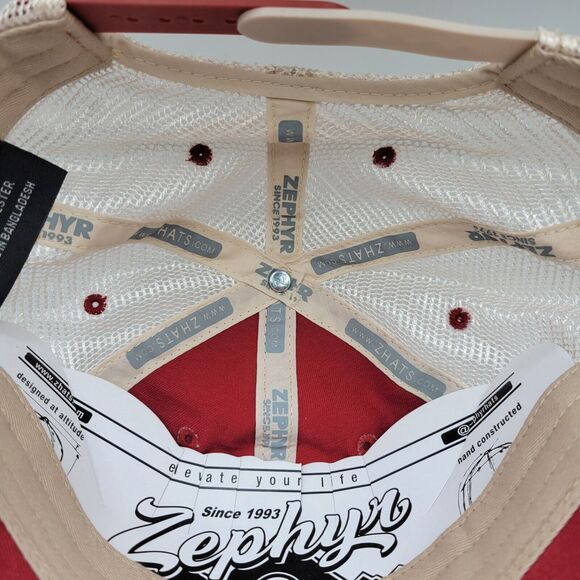 Zephyr Alabama Crimson Tide Mens Womens Trucker Hat Mesh Back Snapback SEC NCAA - Picture 9 of 11